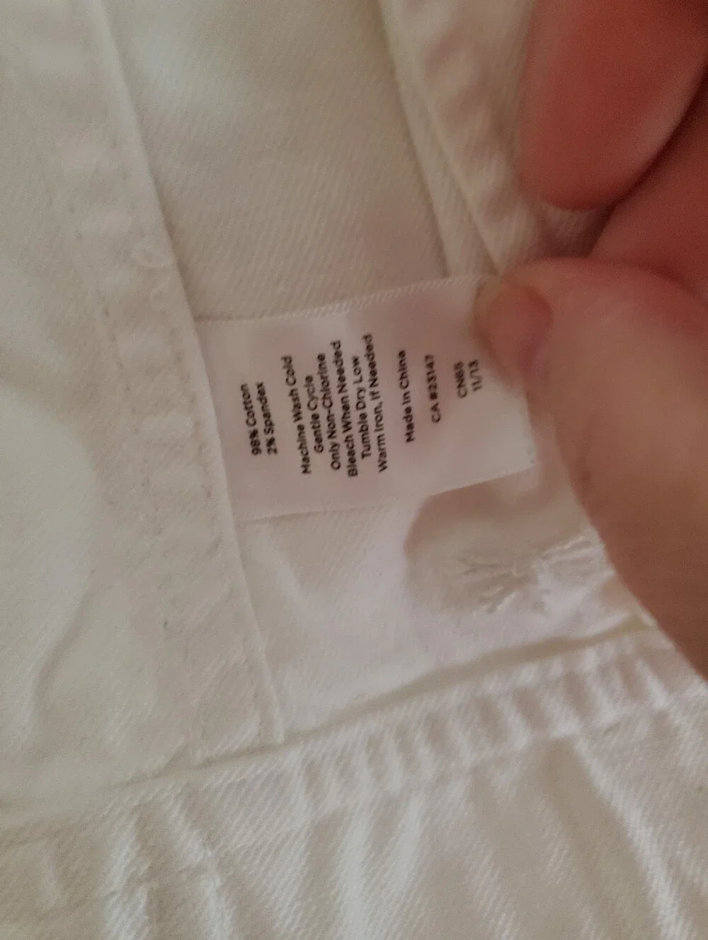 Talbots Petites Classic Jean Jacket - Solid White Size Small Petite - Picture 12 of 12